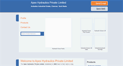 Desktop Screenshot of apexhydraulics.in